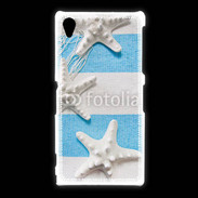 Coque Sony Xpéria Z1 La mer en bleu et blanc