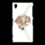 Coque Sony Xpéria Z1 Chaton sur une corde