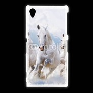 Coque Sony Xpéria Z1 Chevaux blancs