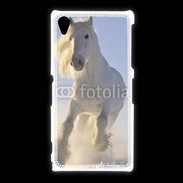 Coque Sony Xpéria Z1 Cheval blanc dans la neige