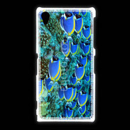 Coque Sony Xpéria Z1 Banc de poissons bleus