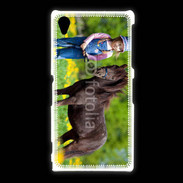 Coque Sony Xpéria Z1 Petite fille avec son poney