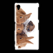 Coque Sony Xpéria Z1 Gardien de lapins
