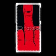 Coque Sony Xpéria Z1 Red hand show fuck