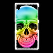 Coque Sony Xpéria Z1 Tête de mort couleur
