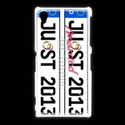 Coque Sony Xpéria Z1 Plaque Just maried