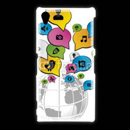 Coque Sony Xpéria Z1 Réseau social 2