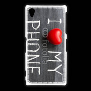 Coque Sony Xpéria Z1 J'aime mon téléphone