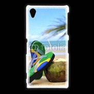 Coque Sony Xpéria Z1 Plage Brésil et noix de coco