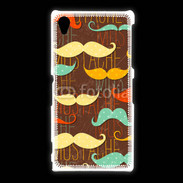 Coque Sony Xpéria Z1 Fond en moustache