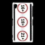 Coque Sony Xpéria Z1 Interdit au moins de ...