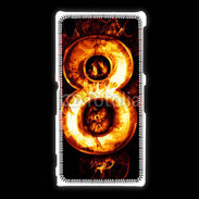 Coque Sony Xpéria Z1 Huit en feu