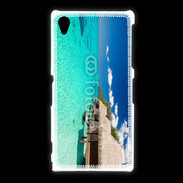 Coque Sony Xpéria Z1 Bungalow sur mer tropicale