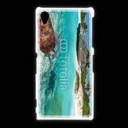 Coque Sony Xpéria Z1 Belle plage avec tortue