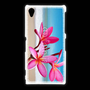 Coque Sony Xpéria Z1 Fleurs à la plage