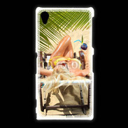 Coque Sony Xpéria Z1 Femme sexy à la plage 25