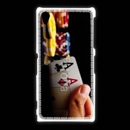 Coque Sony Xpéria Z1 Poker paire d'as