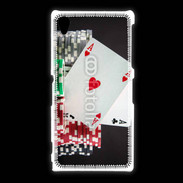 Coque Sony Xpéria Z1 Paire d'as au poker 6