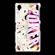 Coque Sony Xpéria Z1 Poker and fire 1