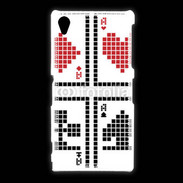Coque Sony Xpéria Z1 Pixel card