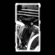 Coque Sony Xpéria Z1 Moto et chrome
