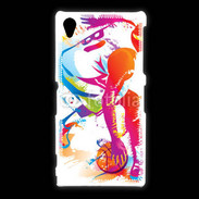 Coque Sony Xpéria Z1 Joueur de basket en dessin