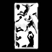 Coque Sony Xpéria Z1 Silhouette de basketeur