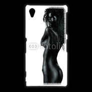 Coque Sony Xpéria Z1 Femme nue body painting noir et blanc 4