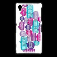 Coque Sony Xpéria Z1 Nuage de mots sexy