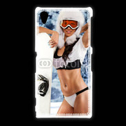 Coque Sony Xpéria Z1 Charme et snowboard
