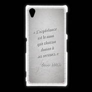 Coque Sony Xpéria Z1 Expérience Gris Citation Oscar Wilde
