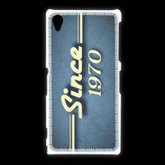 Coque Sony Xpéria Z1 Since 1970 Bleu