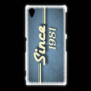 Coque Sony Xpéria Z1 Since 1981 Bleu
