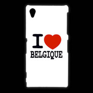 Coque Sony Xpéria Z1 I love Belgique