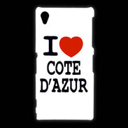 Coque Sony Xpéria Z1 I love Cote d'Azur