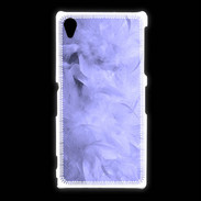 Coque Sony Xpéria Z1 Effet de plumes bleues PR