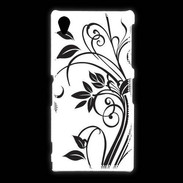 Coque Sony Xpéria Z1 motif fleurs 2