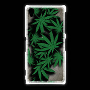 Coque Sony Xpéria Z1 Feuilles de cannabis 50