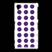 Coque Sony Xpéria Z1 pois violet