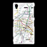 Coque Sony Xpéria Z1 Plan de métro de Paris