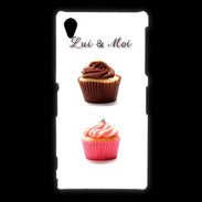 Coque Sony Xpéria Z1 Cupcake lui et moi PR