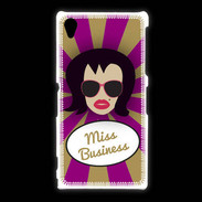 Coque Sony Xpéria Z1 Miss business Brune