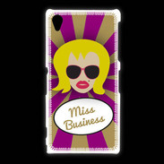 Coque Sony Xpéria Z1 Miss business Blonde