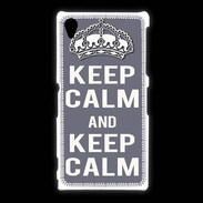 Coque Sony Xpéria Z1 Keep Calm Gris