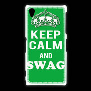 Coque Sony Xpéria Z1 Keep Calm Swag Vert