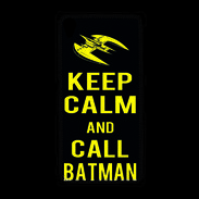 Coque Sony Xpéria Z1 Keep Calm Call Batman Noir