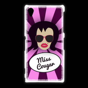 Coque Sony Xpéria Z1 Miss Cougar Brune