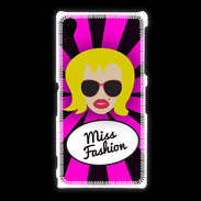Coque Sony Xpéria Z1 Miss Fashion Blonde