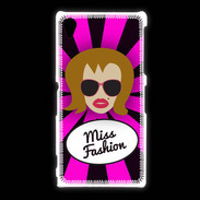 Coque Sony Xpéria Z1 Miss Fashion Rousse