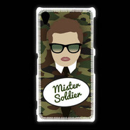 Coque Sony Xpéria Z1 Mister Soldier Chatain
